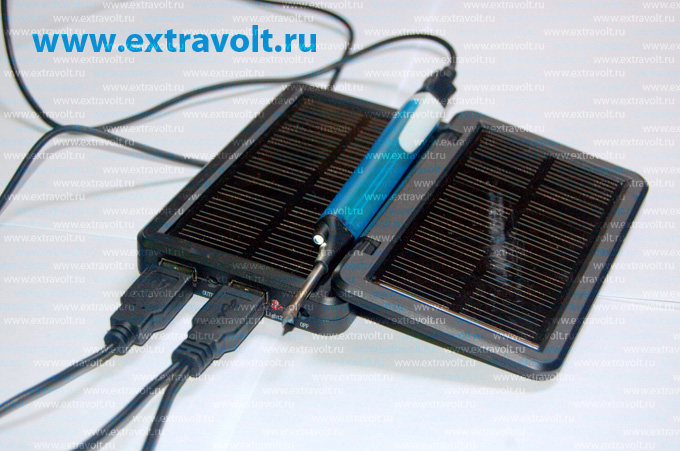 USB паяльник в работе