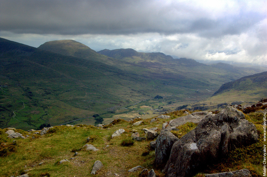 Вид с горы Tryfan. Северный Уэльс.